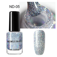 NICOLE DIARY 73 Colors Nail Polish  Red Gray Glitter Pearl Nail Art Varnish Water-based Manicure Nail Art Lacquer 6ml