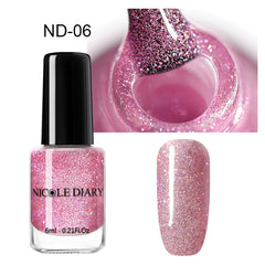 NICOLE DIARY 73 Colors Nail Polish  Red Gray Glitter Pearl Nail Art Varnish Water-based Manicure Nail Art Lacquer 6ml