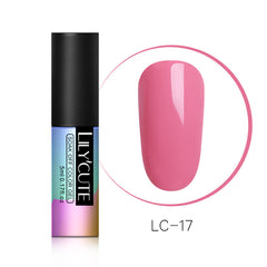 LILYCUTE  Series Nail Polish 5ml Purple Red Black Gray Soak Off UV Gel Polish Glue Lacquer Manicure Nail Art Varnish Tool