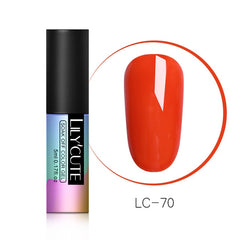 LILYCUTE  Series Nail Polish 5ml Purple Red Black Gray Soak Off UV Gel Polish Glue Lacquer Manicure Nail Art Varnish Tool