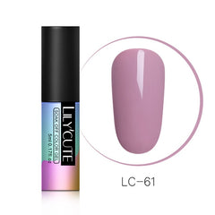 LILYCUTE  Series Nail Polish 5ml Purple Red Black Gray Soak Off UV Gel Polish Glue Lacquer Manicure Nail Art Varnish Tool