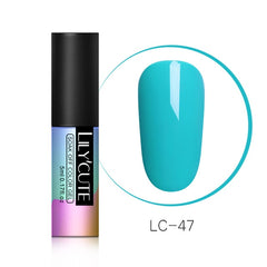 LILYCUTE  Series Nail Polish 5ml Purple Red Black Gray Soak Off UV Gel Polish Glue Lacquer Manicure Nail Art Varnish Tool