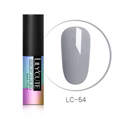 LILYCUTE  Series Nail Polish 5ml Purple Red Black Gray Soak Off UV Gel Polish Glue Lacquer Manicure Nail Art Varnish Tool