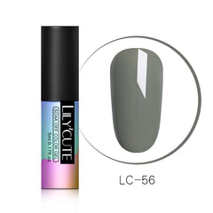 LILYCUTE  Series Nail Polish 5ml Purple Red Black Gray Soak Off UV Gel Polish Glue Lacquer Manicure Nail Art Varnish Tool