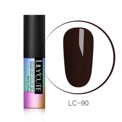 LILYCUTE  Series Nail Polish 5ml Purple Red Black Gray Soak Off UV Gel Polish Glue Lacquer Manicure Nail Art Varnish Tool