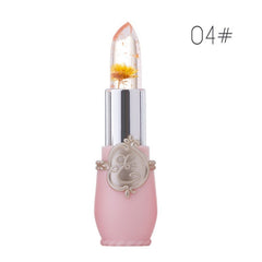 Beauty Lipstick Moisturizing Long Lasting Flower Crystal Jelly Lipstick Magic Temperature Color Changing Lip Balm Makeup