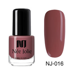 NEE JOLIE Nail Polish  Coffee Gray Red Series Nail Varnich Pure Nail Color Nail Art Polish Lacquer Decoration 7.5ml 3.5ml